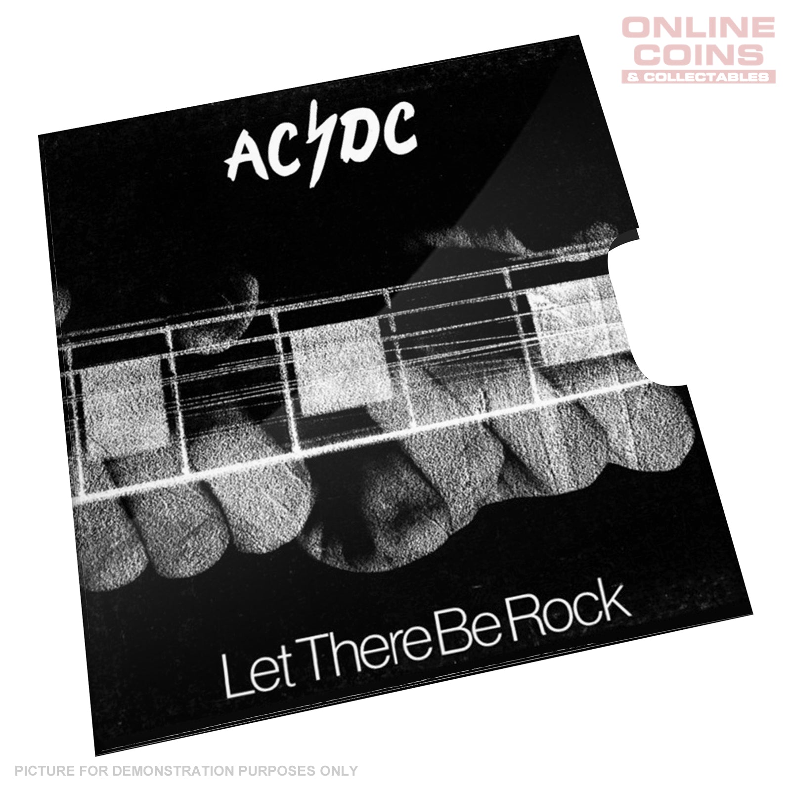 2022 20c CuNi Coloured Uncirculated Carded Coin - AC/DC 45th anniversary - Let There Be Rock